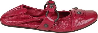 Balenciaga City Ballerina - Dames - Ballerinas - Rood - 37 EU - Leer - Schoenen