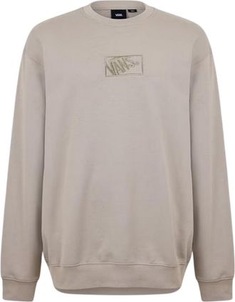 Vans Heren Box Logo Regular Sweatshirt (Paddestoel)