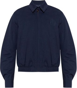 Sporty & Rich Jacket met Geborduurd Logo - unisex - Bomber jackets - Blauw - S - Katoen - Jassen