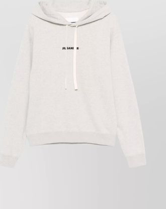 Jil Sander cotton logo hoodie