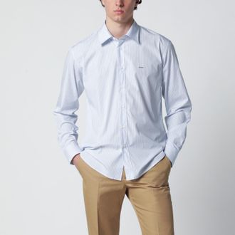 Prada Camicia in popeline di cotone a righe