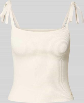 Guess Tanktop mit Schn&uuml;rverschluss in Offwhite, Gr&ouml;&szlig;e XL