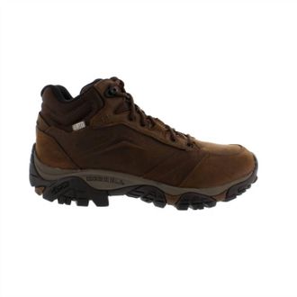 Merrell Mens Moab Adventure Mid Waterproof Boots In Dark Earth Brown