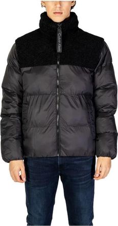 Calvin Klein Jeans Winterjas - Heren - Winterjassen - Zwart - S - Polyester - Jassen