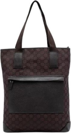 Gucci Pre-owned Vintage Tote Bag - Dames - Vintage Shopper - Bruin - ONE Size - Leer - Vintage