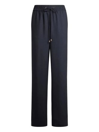 Etro drawstring wide-leg trousers - Blue