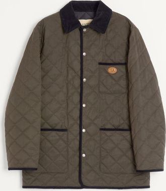 Valentino Quilted Nylon Shirt Jacket With Vlogo Patch