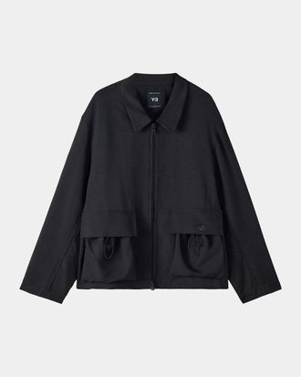 adidas Men & apos;s Blouson Spread-Collar Jacket