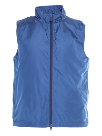 Aspesi zip-front sleeveless gilet - Blue