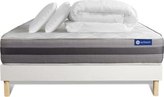 Actisom Pack colch&oacute;n blanco espuma viscoel&aacute;stica 140 x 190