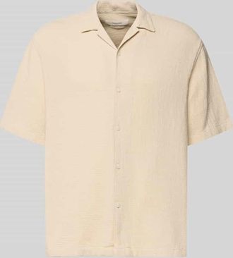 Selected Relaxed Fit Freizeithemd aus reiner Baumwolle Modell RLXCAL in Beige, Gr&ouml;&szlig;e XXL