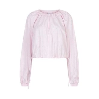 Dante6 Orit Ballon Top - Dames - Blouses & Shirts - Roze - Maat: S Katoen