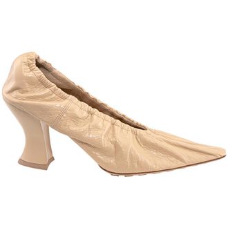 Bottega Veneta Beige Ladies Almond 75mm Pumps, Brand Size 38 ( US Size 8 )