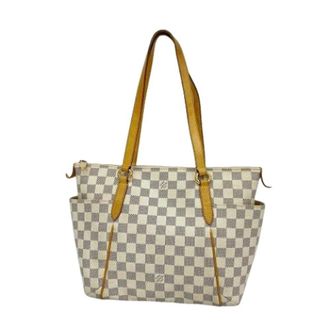 Louis Vuitton Borsa Tote Vintage Pre-owned in tela - - Pre-owned - Donna - Bianco - ONE SIZE
