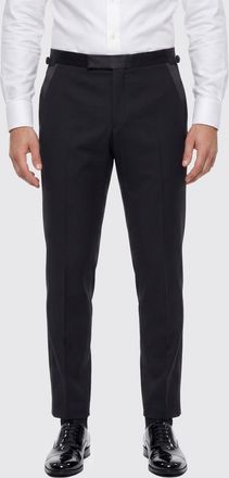 Tom Ford Tailored Wool Blend Trousers with Off-Centre Fastening