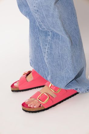 Birkenstock Arizona Big Buckle Slides, Womens, Pink