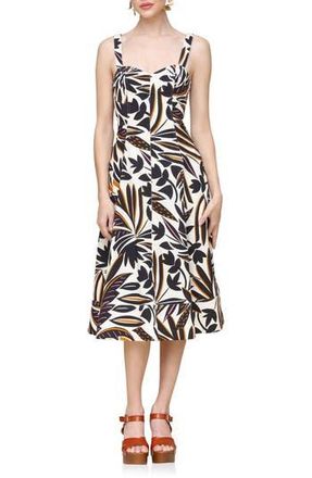 Avec Les Filles Floral Fit & Flare Dress in Bali Garden at Nordstrom Rack, Size 4