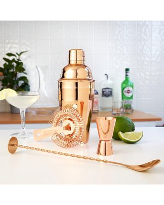 True Discontinued True Copper Barware Set