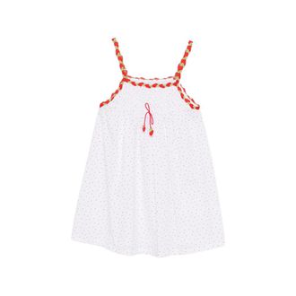 Frankies Bikinis Coppola Polka Dot Strawberry-print Mini Dress