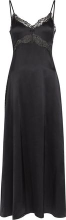 Reformation Ericka Lace-trim Silk Midi Slip Dress - Black - 12 (UK16 / XL)