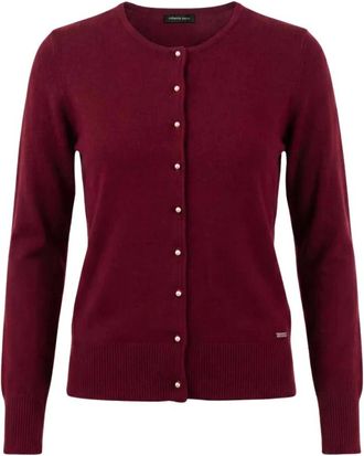 Roberto Sarto Cardigan O-neck - Dames - Truien - Rood - Maat: XL Wol