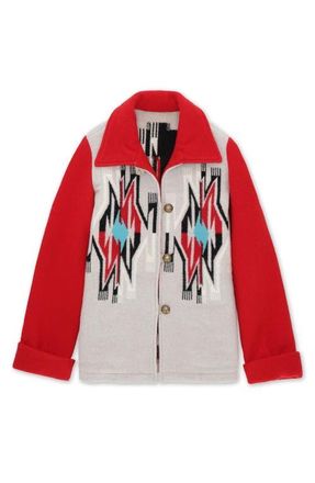 Fortela Fearce Navajo Wool Blend Jacket in Navajo Red at Nordstrom, Size Small
