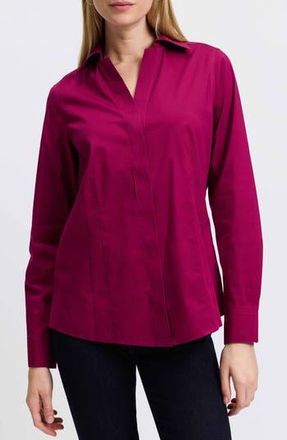 Foxcroft Taylor Stretch Shirt in Sangria at Nordstrom Rack, Size 2