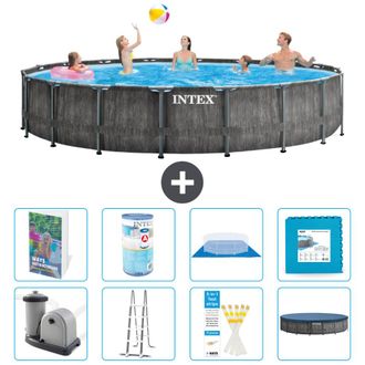 Intex Piscina Prism Frame Redonda - 549x122 Cm - 9-piezas S602