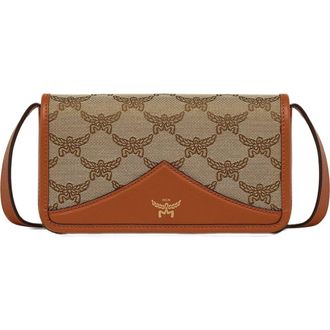 MCM Himmel Crossbody in Lauretos Jacquard in Beige at Nordstrom