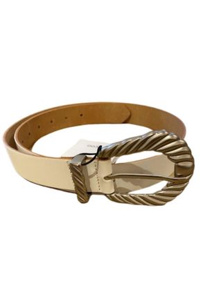 Suncoo Womens Asma Metal Closure Belt In Blanc Casse