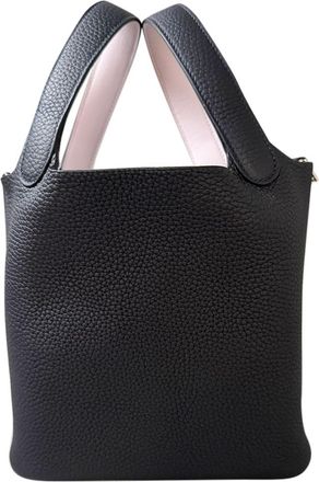 Herm&egrave;s Limited Edition Picotin 18 in Caban and Mauve Sylvester Clemence Leather with Palladium Hardware