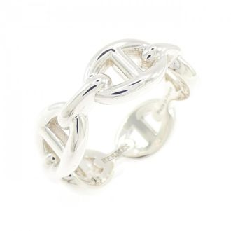 Herm&egrave;s Silver 925 Band Ring (Pre-Owned)