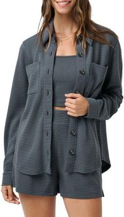 Travis Mathew Yacht Me Shacket in Ombre Blue at Nordstrom Rack, Size X-Large