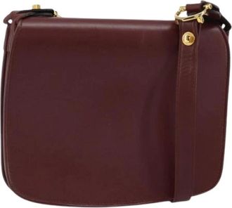 Cartier Pre-owned Cross Body Bags, female, Red, Size: ONE SIZE Pre-owned Leather Shoulder Bag