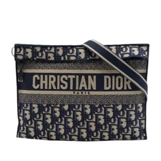 Dior Pre-owned Canvas dior-bags - Dames - Pre-owned - Blauw - Maat: ONE Size