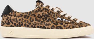 Autry Baskets Windscape Low Suede Leoprint Leop Black, Capsule Flash