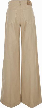 Pantaloni Torino Womens Pants Poppy Beige Stretch Cotton Trousers