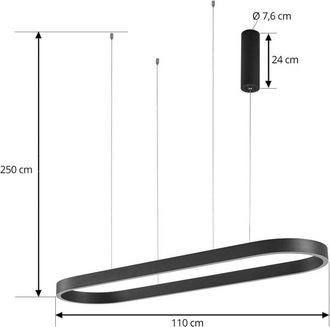 Lucande LEDdimmable Melinay made of Aluminium for Living Room & Dining Room