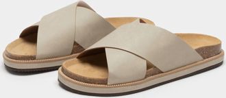 Free People Womens Sidelines Footbed Sandals In Grey