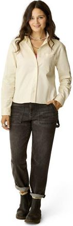 Carve Designs Claire Twill Shirt in Birch at Nordstrom, Size X-Large