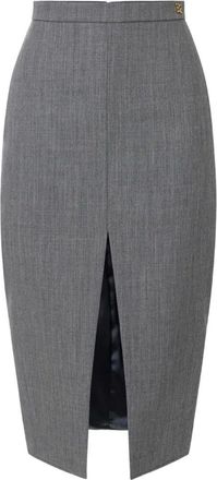 Elisabetta Franchi Wool Midi Skirt