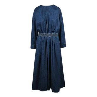 Bellerose Lange Denim Jurk - Dames - Jurken - Blauw - Maat: XS Denim