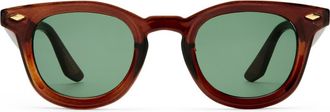 AIRE Aperture 45mm Round Sunglasses in Toffee /Khaki Mono at Nordstrom