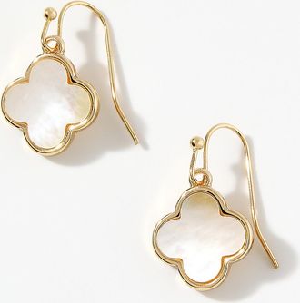 Simons Womens Pearly clover earrings