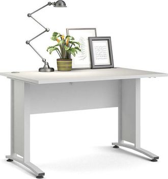 Dmora Escritorio De Oficina Dmora Color Blanco, 120 X 74,5 X 80 Cm, Con Embalaje Reforzado