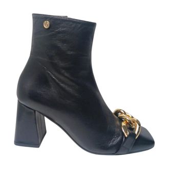 Pollini stivali e stivaletti Nappa - female - Pollini - Heeled Boots - Black - 4 1/2 UK - Shoes