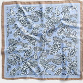 Simons Womens Paisley reversible satiny scarf