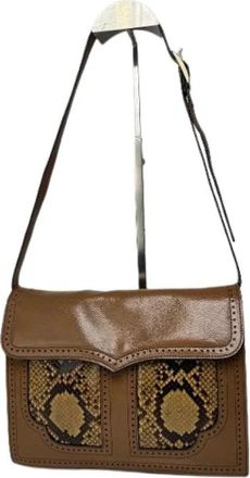Saint Laurent Pre-owned Leren Schoudertas - Dames - Vintage Schoudertas - Bruin - ONE Size - Leer - Vintage