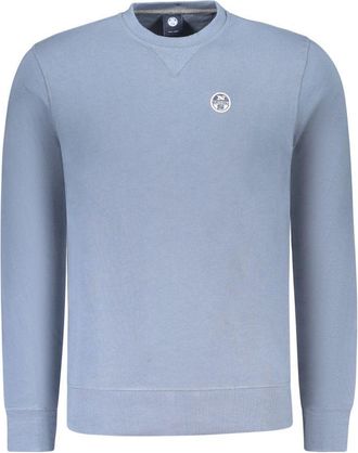 North Sails Blue Cotton Men Mens Sweatshirt