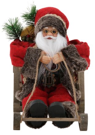 My Home Weihnachtsmann »Weihnachtsdeko« auf Schlitten, Höhe ca. 27,5 cm